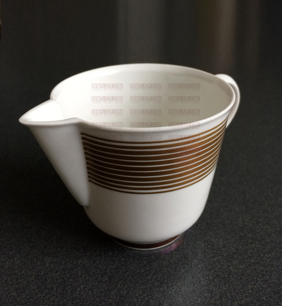 KPM Berlin Porzellan Sahnegiesser, Halle Burg Giebichenstein