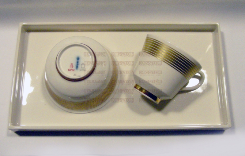 KPM Berlin Porzellan TABLETT, Hallesche Form - FRIEDLAENDER