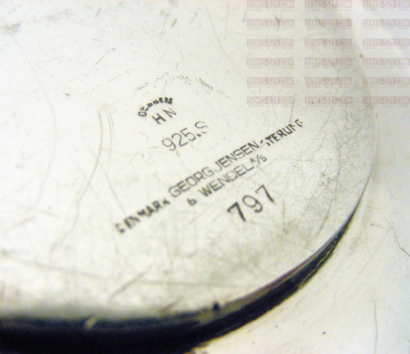 GEORG JENSEN Silber Karaffen Tablett Halter # 797