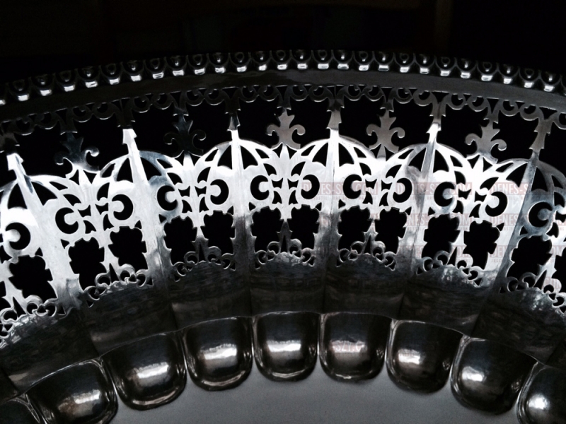 Art Deco Silber Obst Schale, Bruckmann Heilbronn um 1920