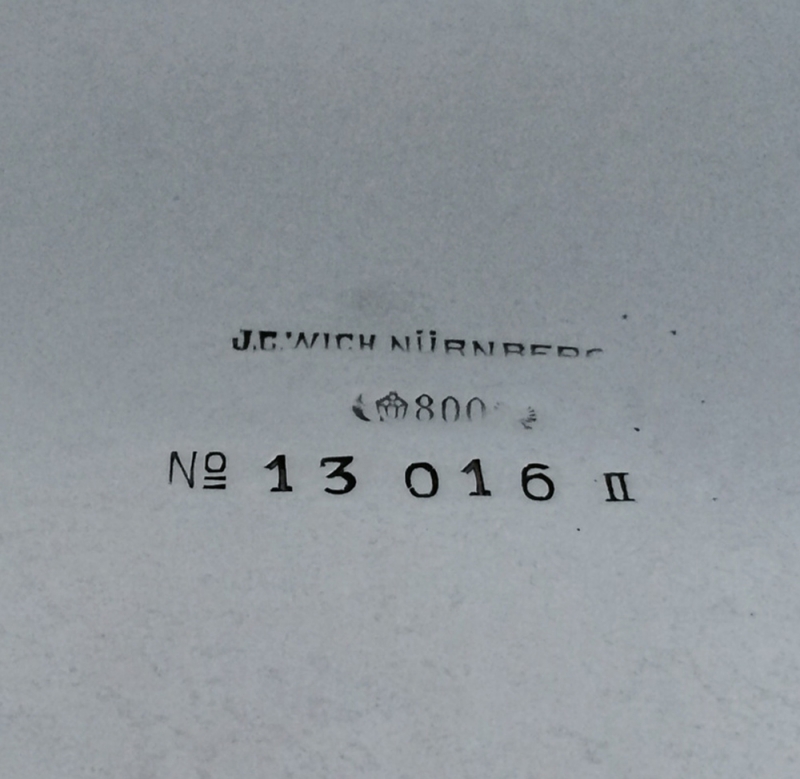 Art Deco Silber Obst Schale, Bruckmann Heilbronn um 1920
