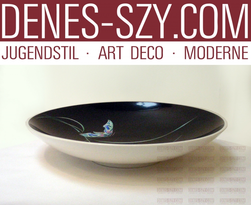 KPM Berlin, dessiné Else MOECKEL 1944, grande bol, décor papillons de nuit