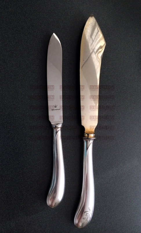 Vogeler Tulipan Silber Besteck Dessertmesser Wilkens um 1900
