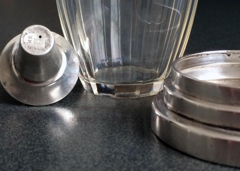 Georg Jensen silver pyramid carafe cruet with stopper 219