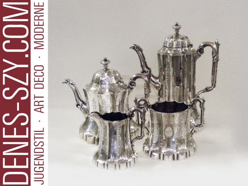 Sterling Silber Victorian Tee Kaffee Set 1846