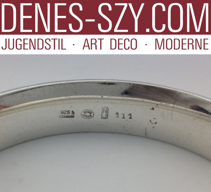 Georg Jensen Silber Armreif # 111 Nanna Ditzel 1956