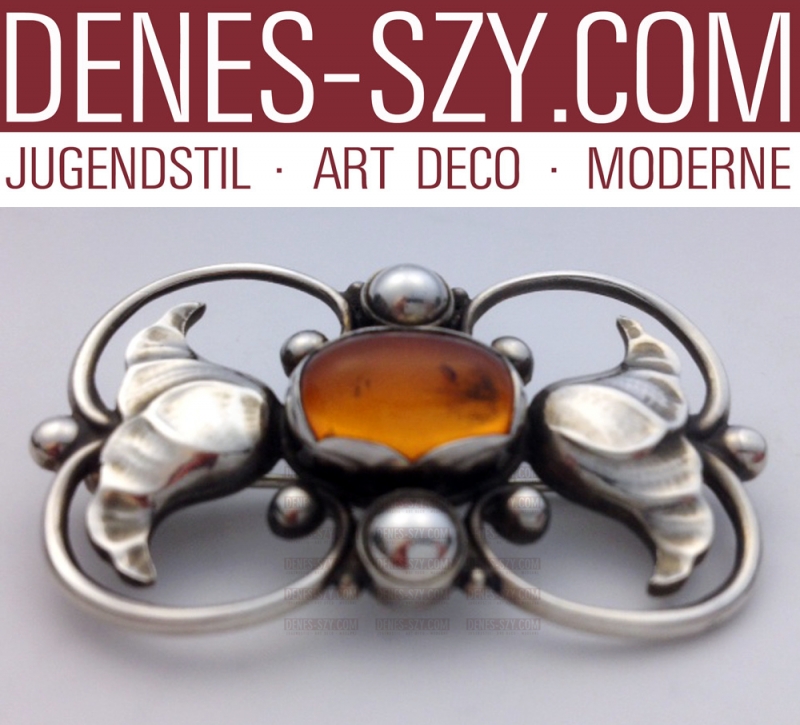 Broche Art Déco Georg Jensen en argent sterling 236 A