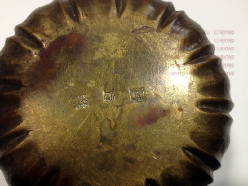 Josef Hoffmann Wiener Werkstaette Austria brass bowl dish ca.1928