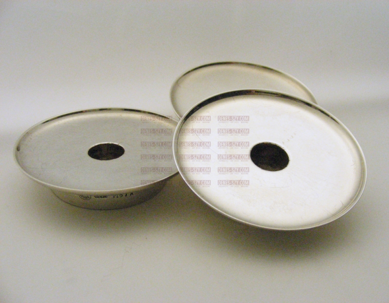 Bougeoir pour bougies fines # 1157 A, Conception : Flemming Eskildsen 1966, Exécution : orfèvres Georg Jensen, Copenhague vers 1966/70, argent sterling