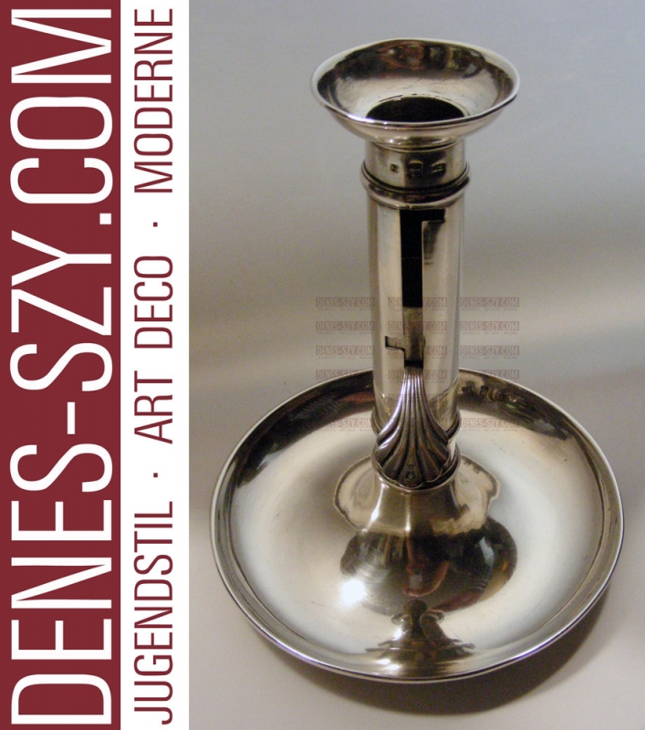 Biedermeier Handleuchter, Silber 13 Lot, Landsberg um 1870