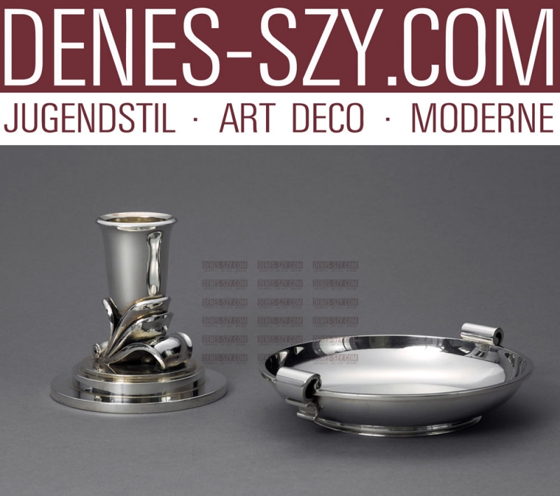 XXL Georg Jensen Silber Leuchter # 604 C Harald Nielsen