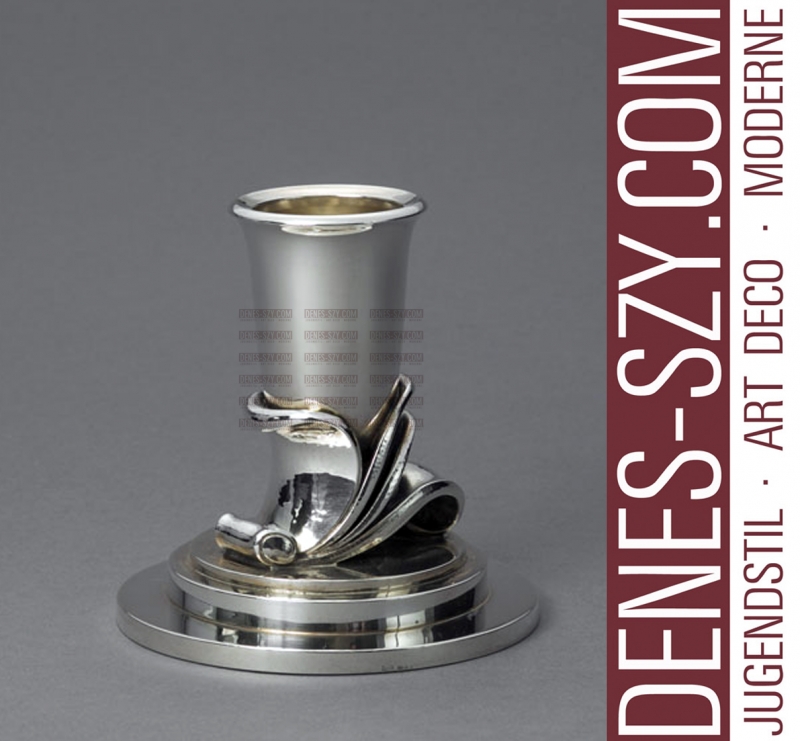 XXL Georg Jensen argento candeliere 604 C Harald Nielsen