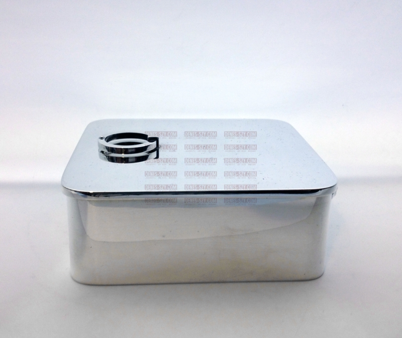 Scatola, scatola con coperchio # 969, Design: Sigvard BERNADOTTE 1950, Esecuzione: argentieri Georg Jensen, Copenaghen circa 1950, Danimarca, Argento 925, 925S, argento sterling