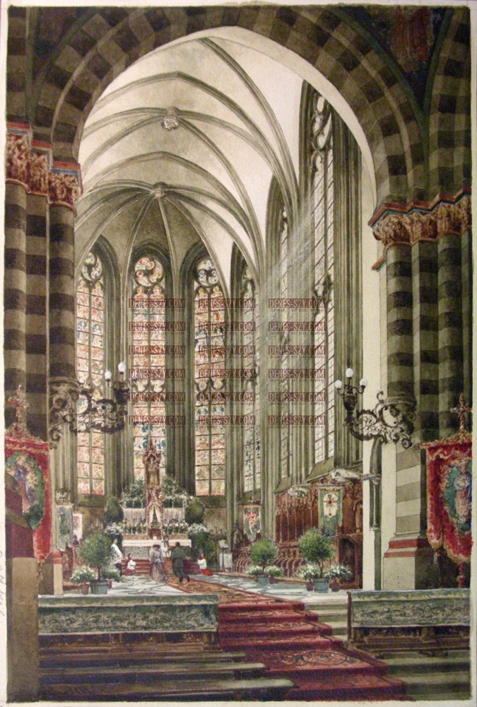 Carl Ruedell Trauung in St Andreas zu Koeln ca 1916