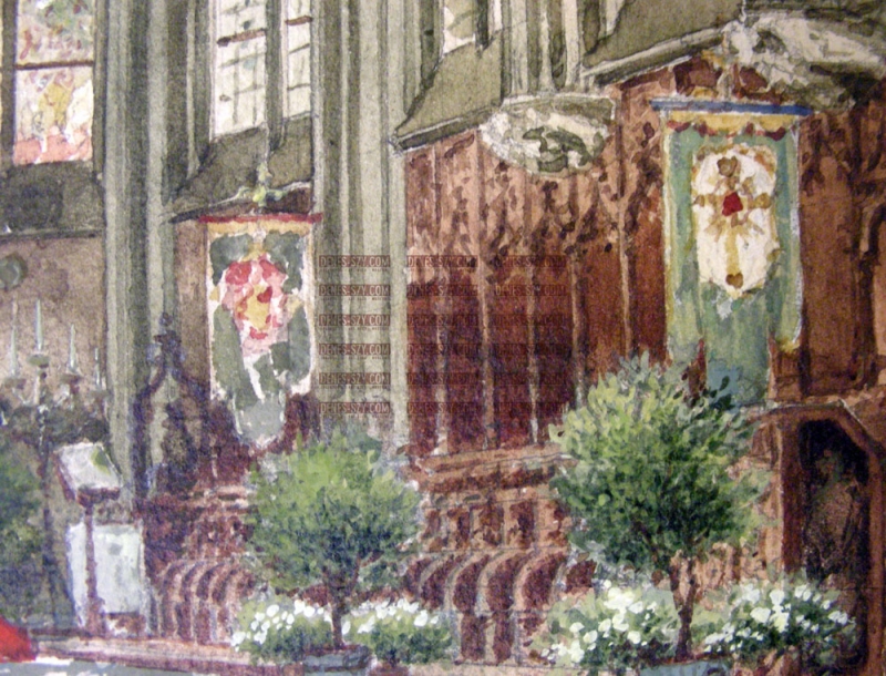Carl RÜDELL, Trauung in St, Andreas zu Köln, ca. 1916