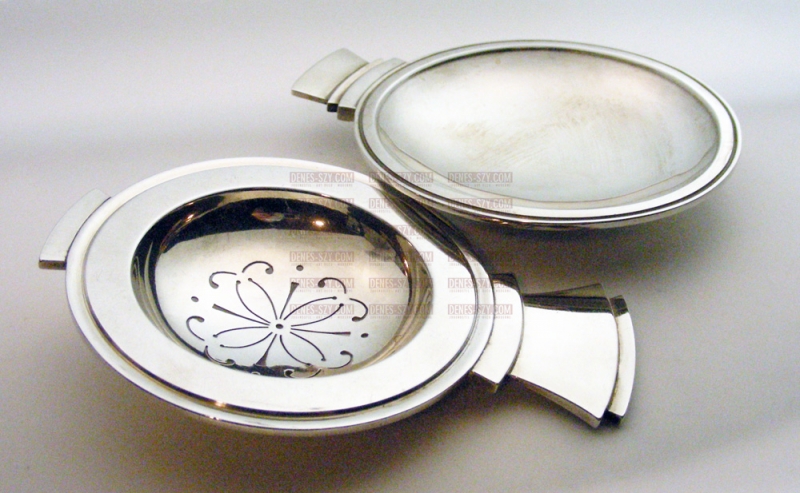 GEORG JENSEN SILBER, PYRAMIDE Teesieb # 600 B