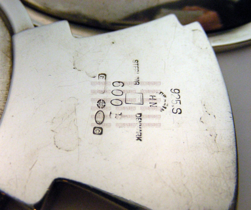 GEORG JENSEN SILBER, PYRAMIDE Teesieb # 600 B