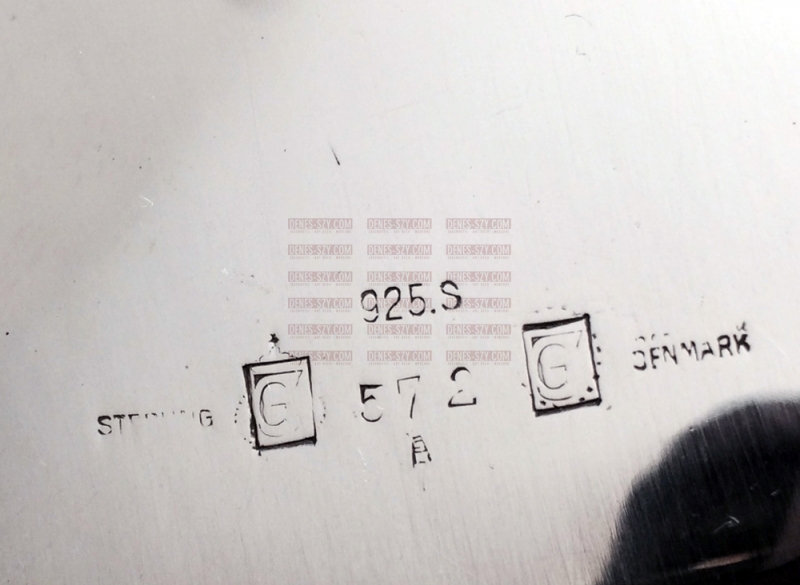 Georg Jensen Silber, KAKTUS Tablett # 572 A