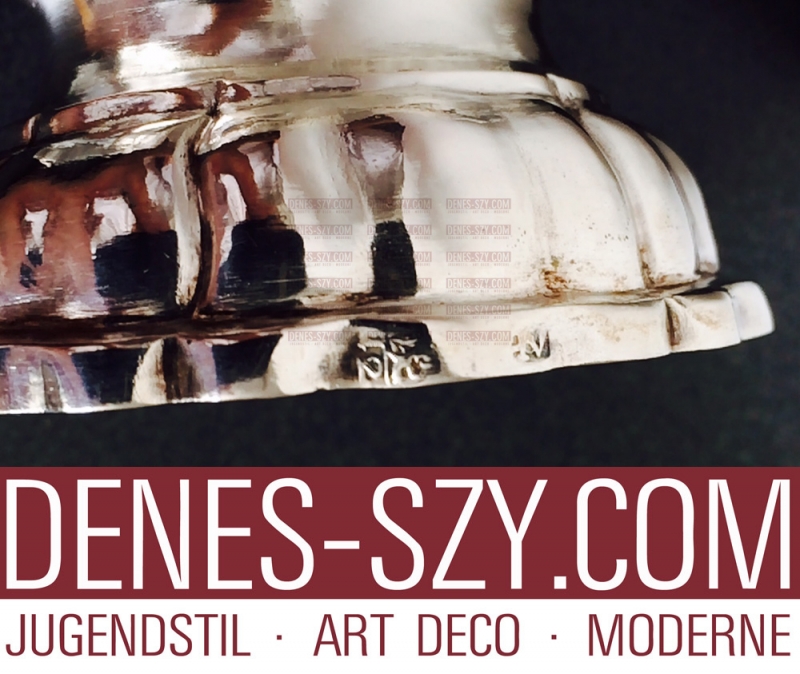 Salière baroque de Bonn, 1760-80, Lot d'argent 12, argent 750, Poinçon de la ville de Bonn 2e moitié du 18e siècle, 12 Lot, argent, poinçon de maître Heinrich Udesheim