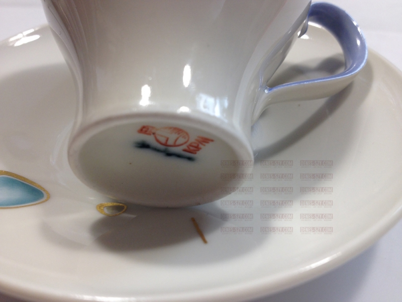 KPM Royal Berlin, design Griemert, porcelain mocha cup, decor by von Unruh