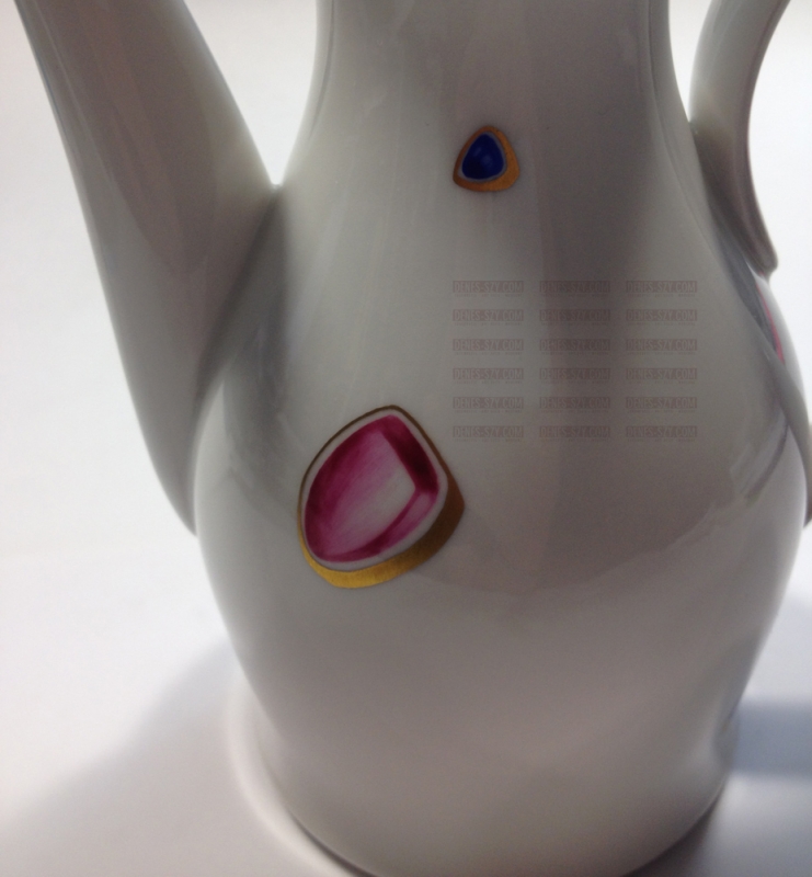 KPM Berlin, MOKKAKANNE Muster KROKUS modernes Porzellan