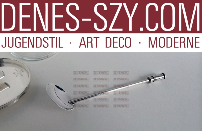 Georg Jensen barattolo di marmellata 710 collezione Bernadotte argento