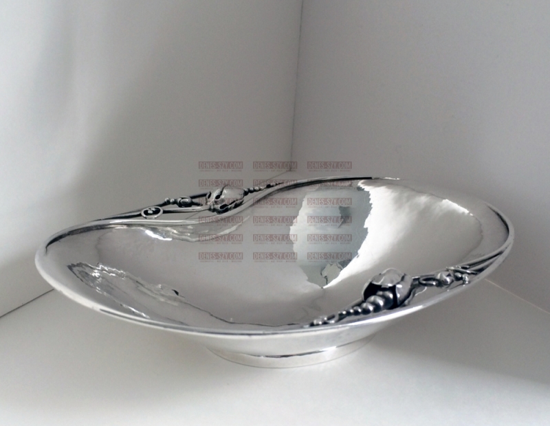 Georg Jensen biscottiera 2 collezione Blossom in argento