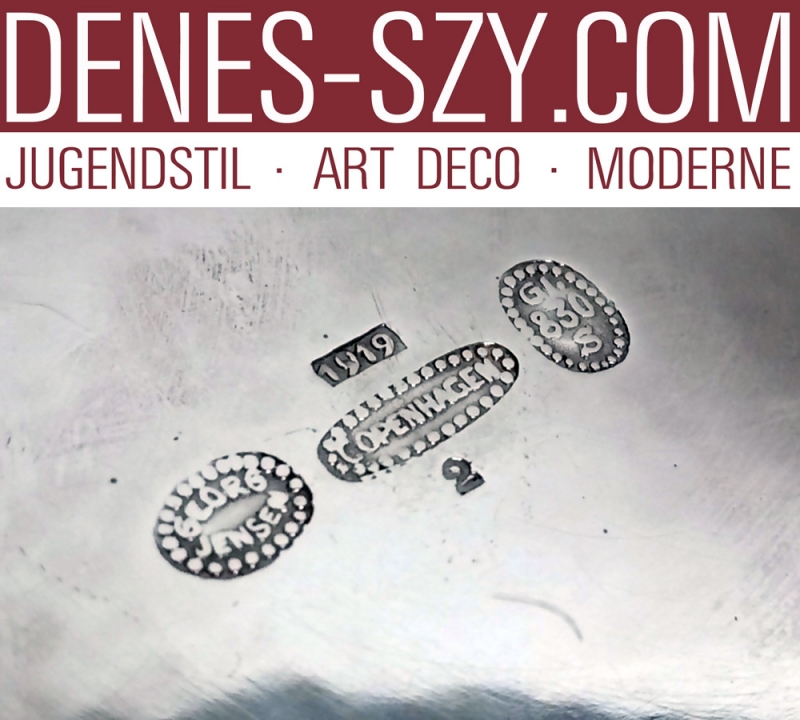 Georg Jensen biscottiera 2 collezione Blossom in argento