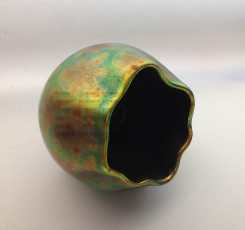 Porzellan-Fayence Vase, V. Zsolnay, Ungarn ca. 1900