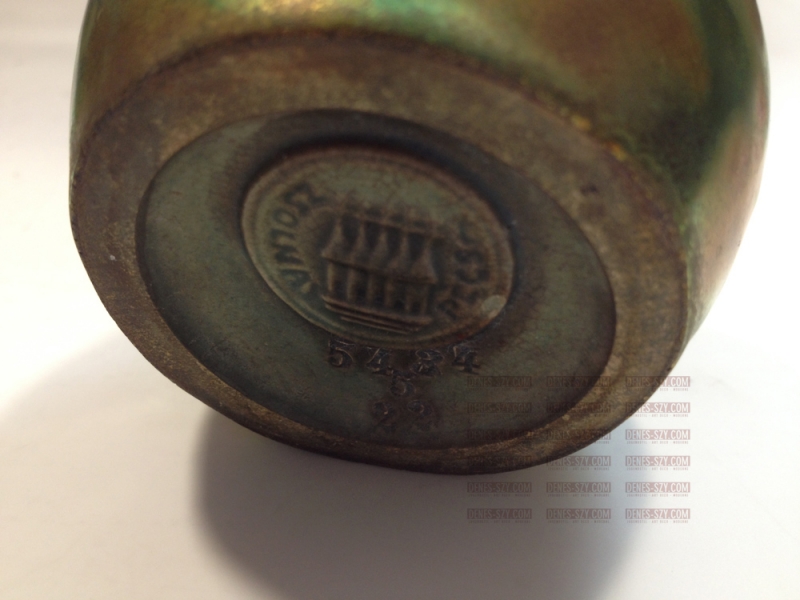 vaso in ceramica smaltata a lustro della manifattura Zsolnay 1900