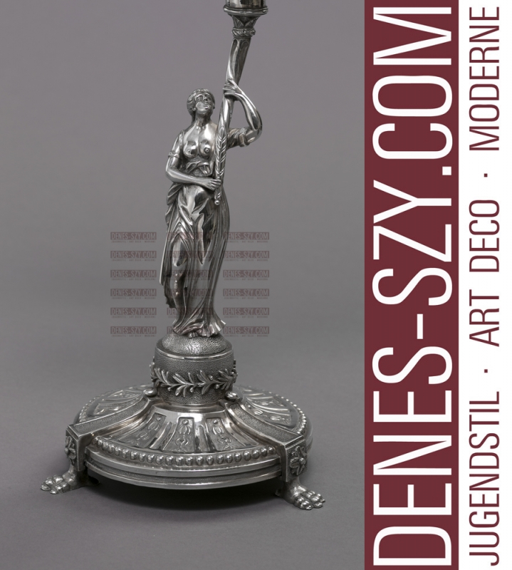 German Late 18tn C. Cologne 1780, Mathias Hahn, silver candelabra