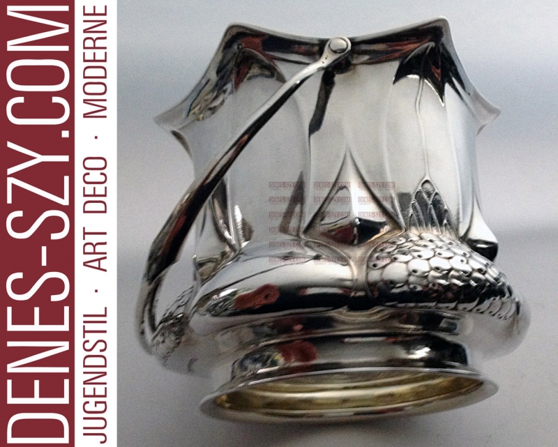 Orivit Cologne German Art Nouveau silver basket no.128