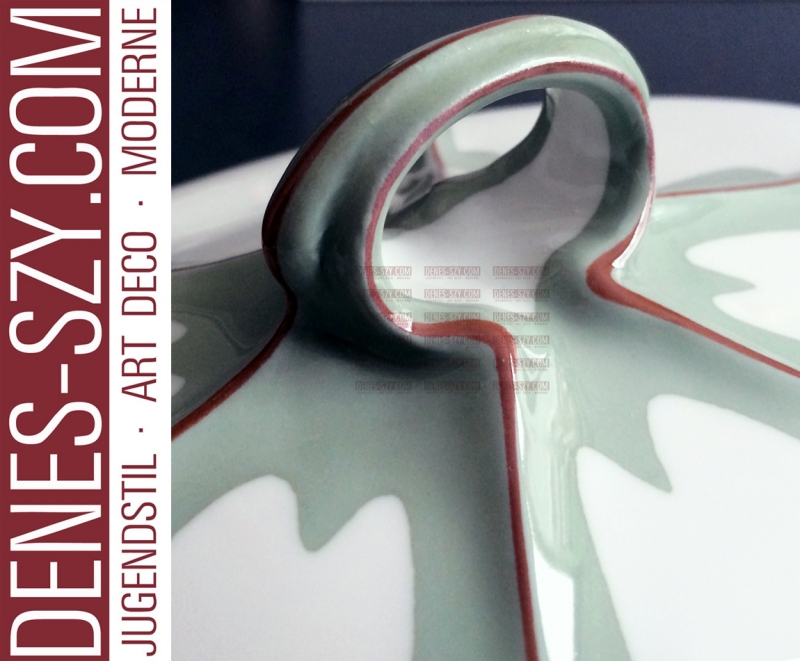 Meissen Krokusmuster Jugendstil Deckelterrine Hentschel