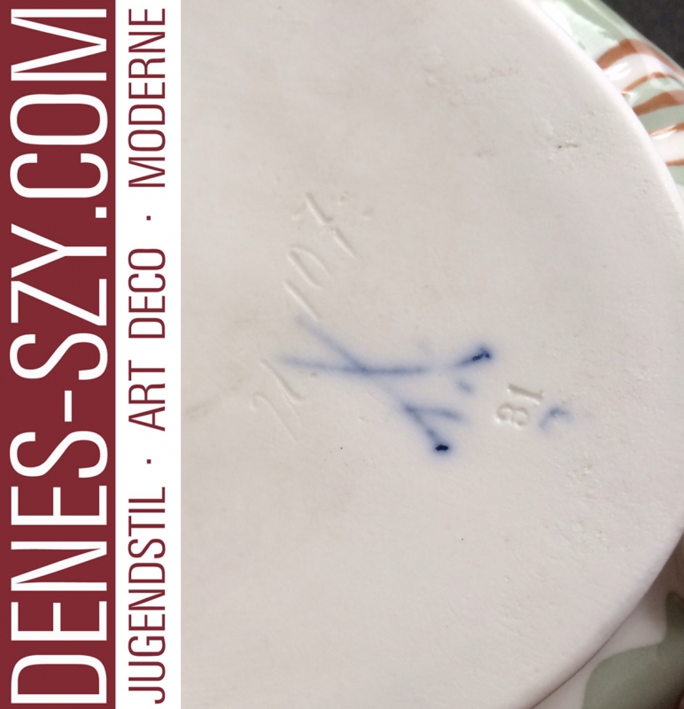 Meissen Krokusmuster Jugendstil Deckelterrine Hentschel