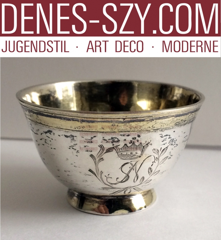 Russian Sterling silver coin beaker Charka 18th Century