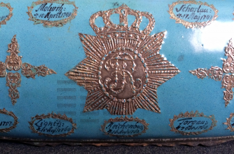rare Prussian Imperial war enamel snuff box Frederic II. Berlin