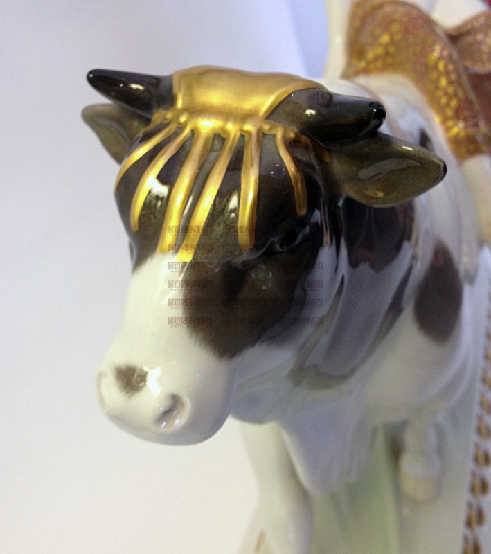 Royal KPM Berlino figura di porcellana dal corteo nuziale, LA SPOSA come Europa sul toro, disegno di Adolph Amberg 1904-1910