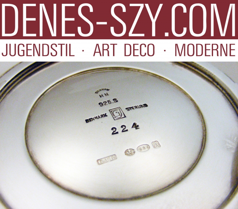 GEORG JENSEN SILBER Deckeldose # 224