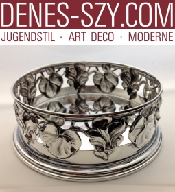 Sottobottiglie liberty in argento per l'expo mondiale Parigi 1900