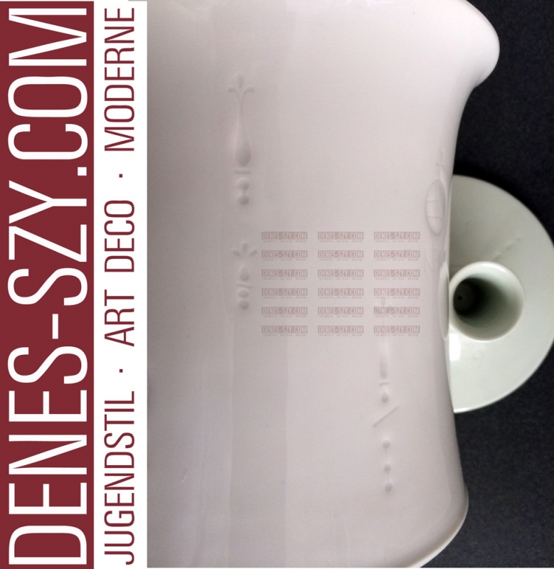 KPM PORZELLAN DECKELDOSE BERLIN Trude Petri 1963 SELADON