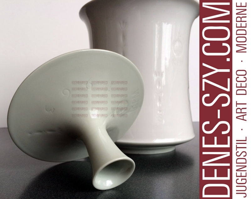 biscottiera porcellana Celadon di KPM Berlino Trude Petri 1963