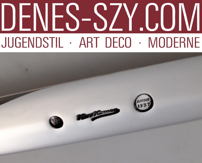 Art Deco Hans Hansen coupe-papier en argent de Danemark 1937