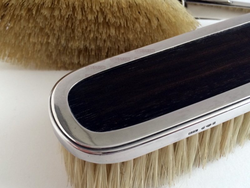 Vintage Georg Jensen Sterling Dresser Set, cloth brush 224