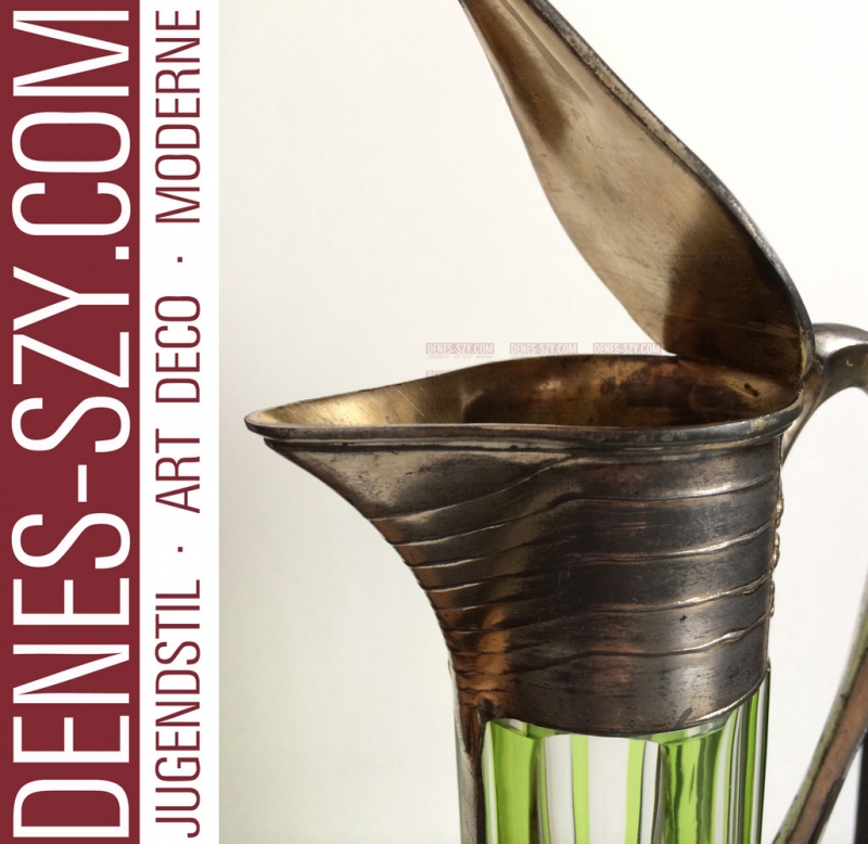 Orivit Cologne German Art Nouveau pewter decanter 2548