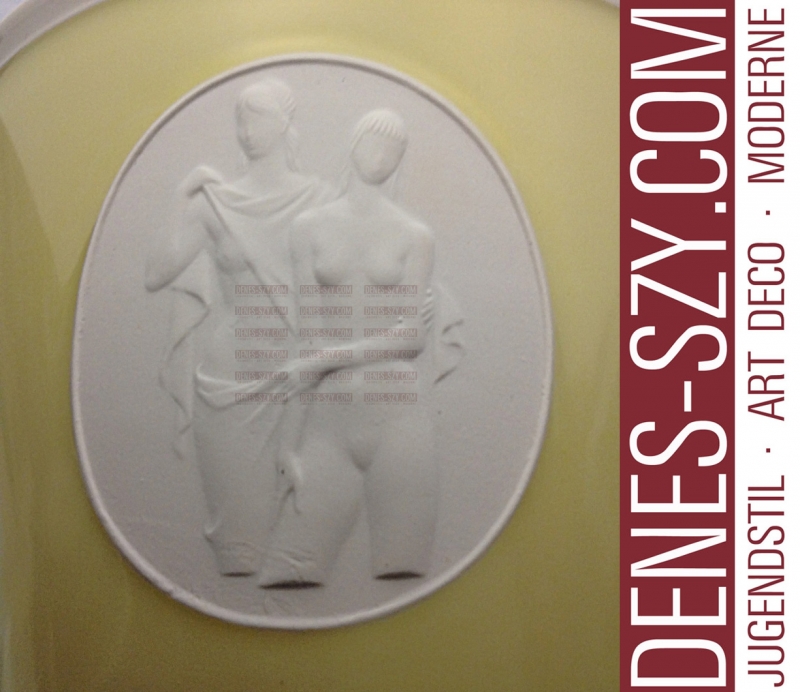 KPM Berlin Porzellan, ARKADIA Service, Übertopf in GELB