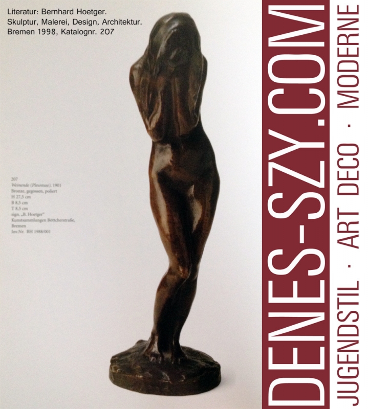 La Colonia degli Artisti di Darmstadt Art Nouveau bronzo di Bernhard HOETGER