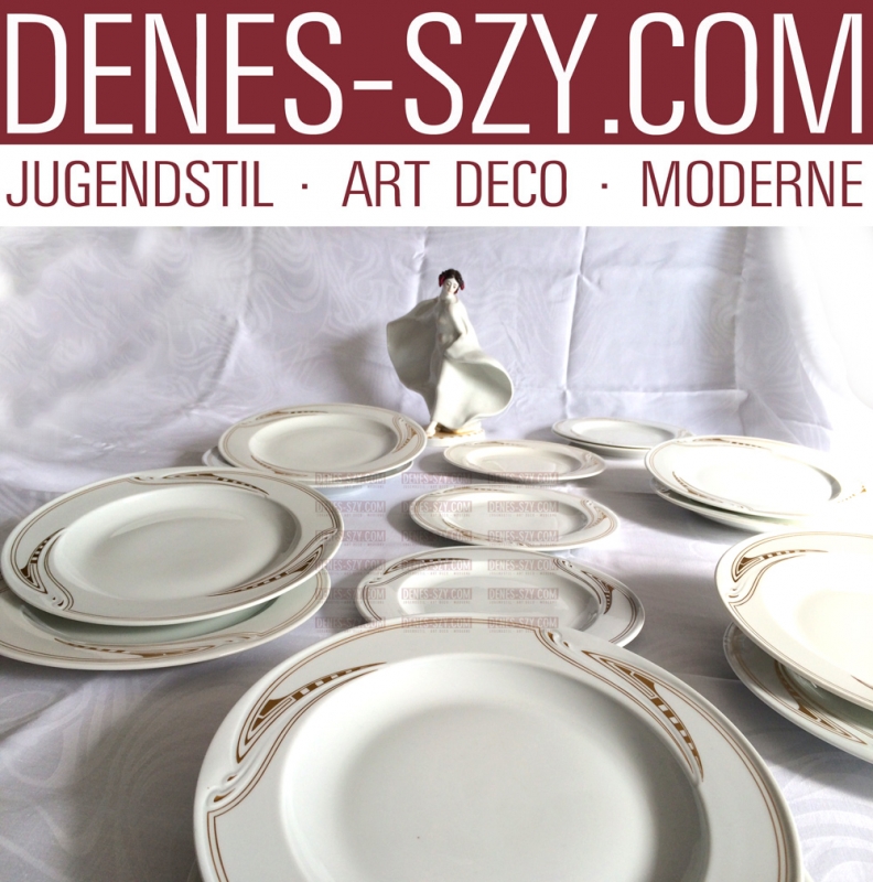 MEISSEN, Suppenteller, Peitschenhieb in Gold, HVDV