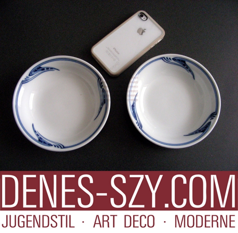 Henry van de Velde, coup de fouet, porcelaine de Meissen, bol à céréales