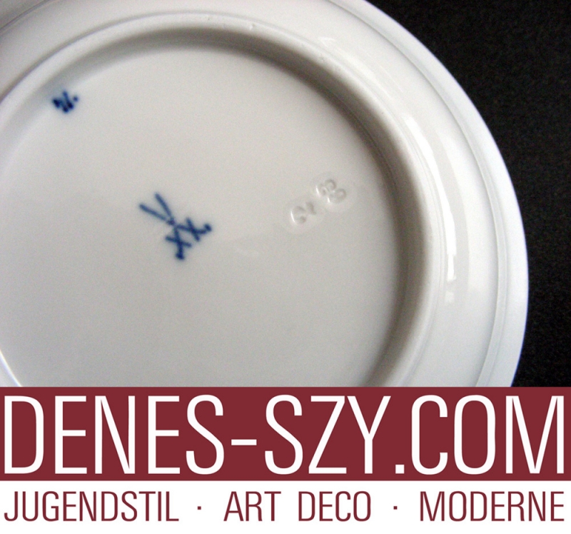 Henry van de Velde, coup de fouet, porcelaine de Meissen, bol à céréales