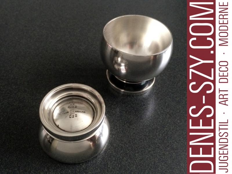 Georg Jensen Silber, PYRAMIDE #585, Eierbecher
